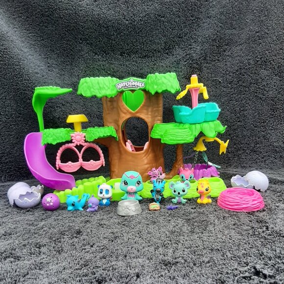 Hatchimals Collectable Tree House Playset Eggs Animals - Picture 1 of 11